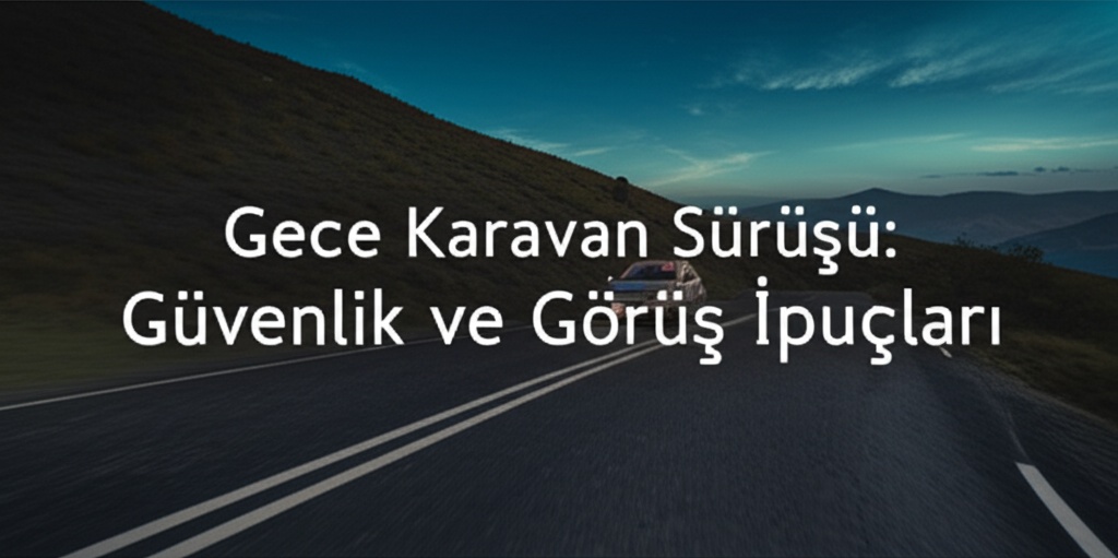 Gece Karavan Sürüşü: Güvenlik ve Görüş İpuçları